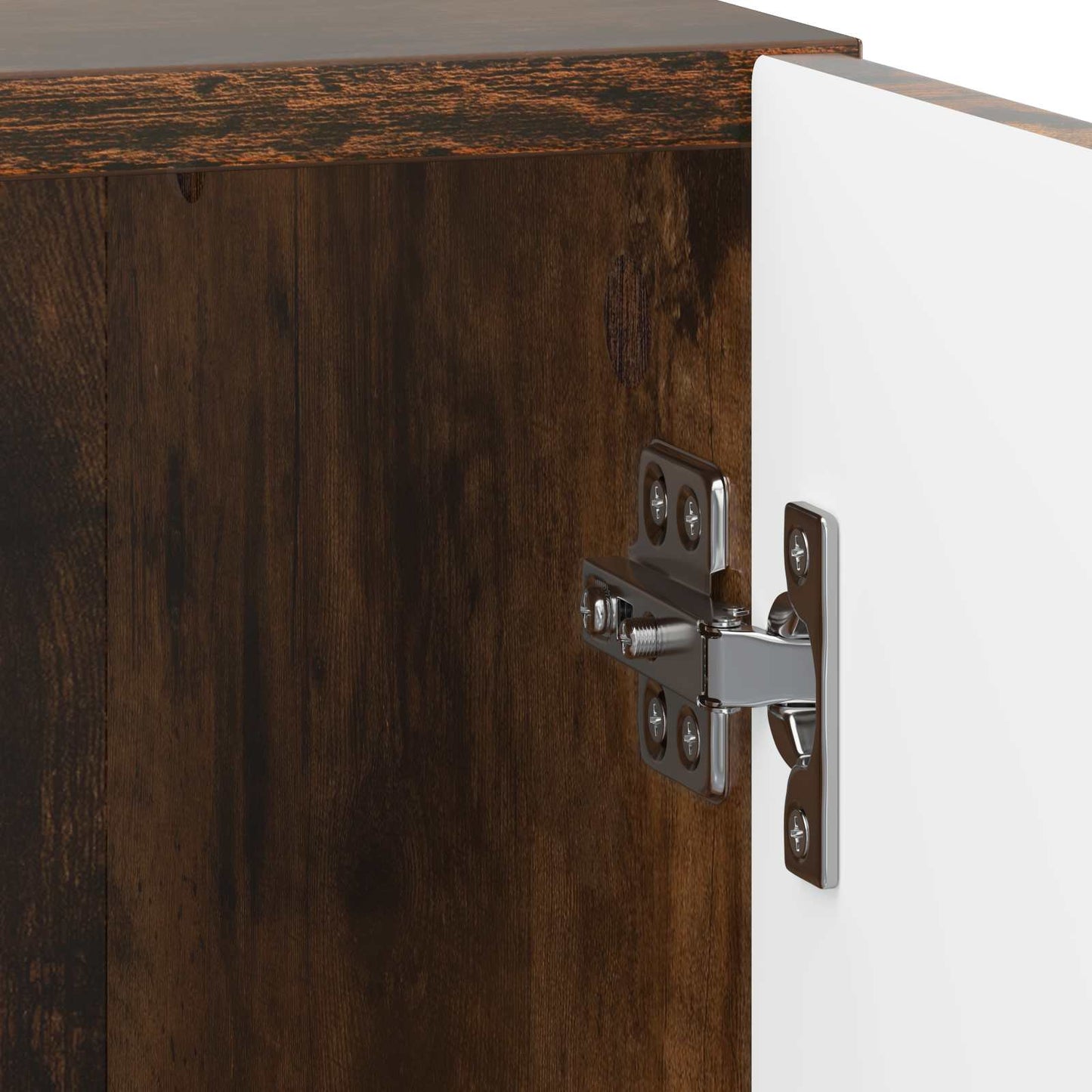 Bedside Cabinet Smoked Oak 43 x 34.5 x 50 cm Engineered Wood