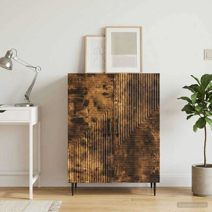 Sideboard Smoked Oak 66 x 34.5 x 89.5 cm Engineered Wood