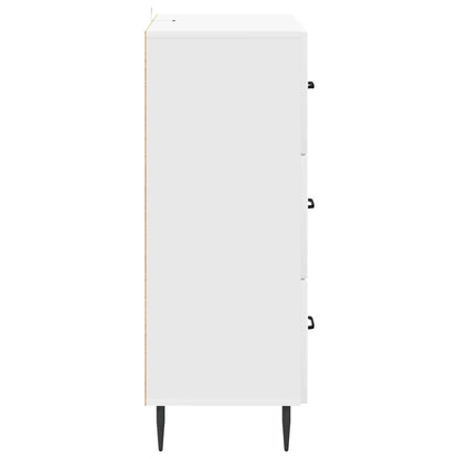 Drawer Cabinet White 66 x 34.5 x 89.5 cm Engineered Wood