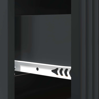 Drawer Cabinet Black 66 x 34.5 x 89.5 cm Engineered Wood