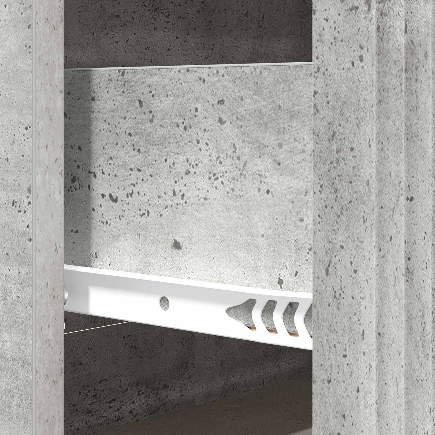 Drawer Cabinet Concrete Grey 66 x 34.5 x 89.5 cm