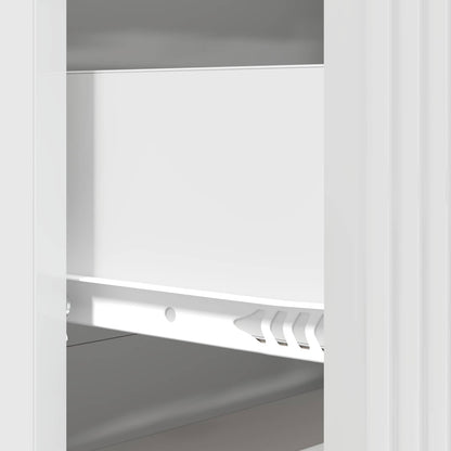 Drawer Cabinet High Gloss White 66 x 34.5 x 89.5 cm