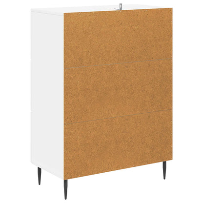Drawer Cabinet High Gloss White 66 x 34.5 x 89.5 cm
