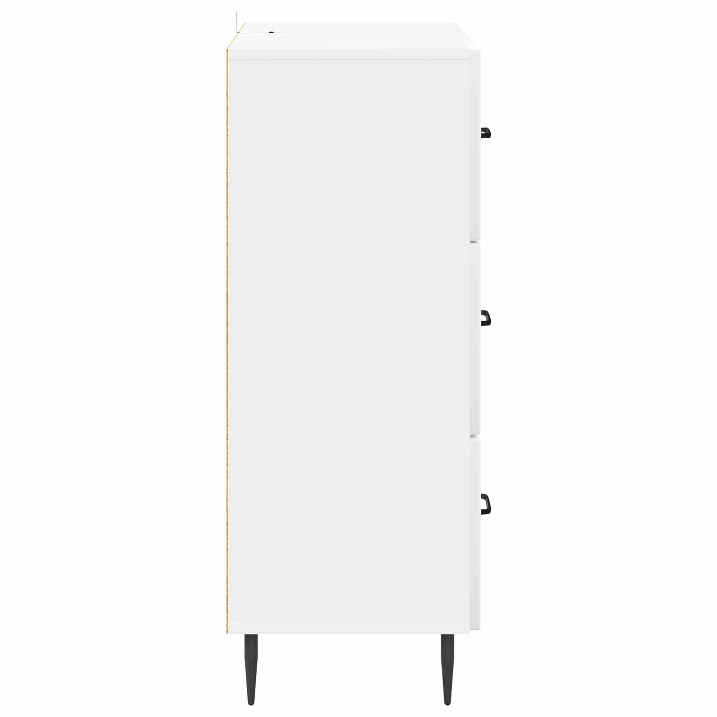 Drawer Cabinet High Gloss White 66 x 34.5 x 89.5 cm