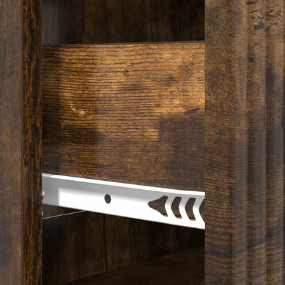 Drawer Cabinet Smoked Oak 66 x 34.5 x 89.5 cm Engineered Wood