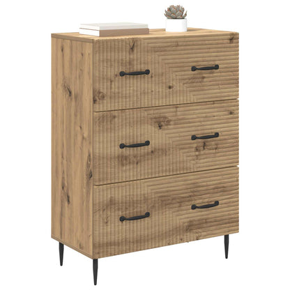 Drawer Cabinet Artisan Oak 66 x 34.5 x 89.5 cm Engineered Wood