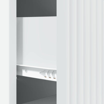 Drawer Cabinet White 33 x 34.5 x 89.5 cm Engineered Wood