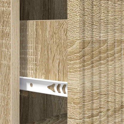 Drawer Cabinet Sonoma Oak 33 x 34.5 x 89.5 cm Engineered Wood