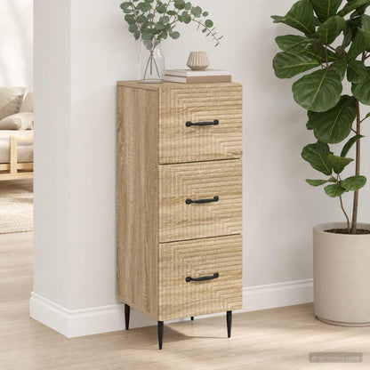 Drawer Cabinet Sonoma Oak 33 x 34.5 x 89.5 cm Engineered Wood