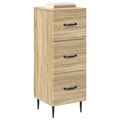 Drawer Cabinet Sonoma Oak 33 x 34.5 x 89.5 cm Engineered Wood