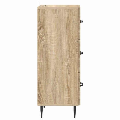 Drawer Cabinet Sonoma Oak 33 x 34.5 x 89.5 cm Engineered Wood