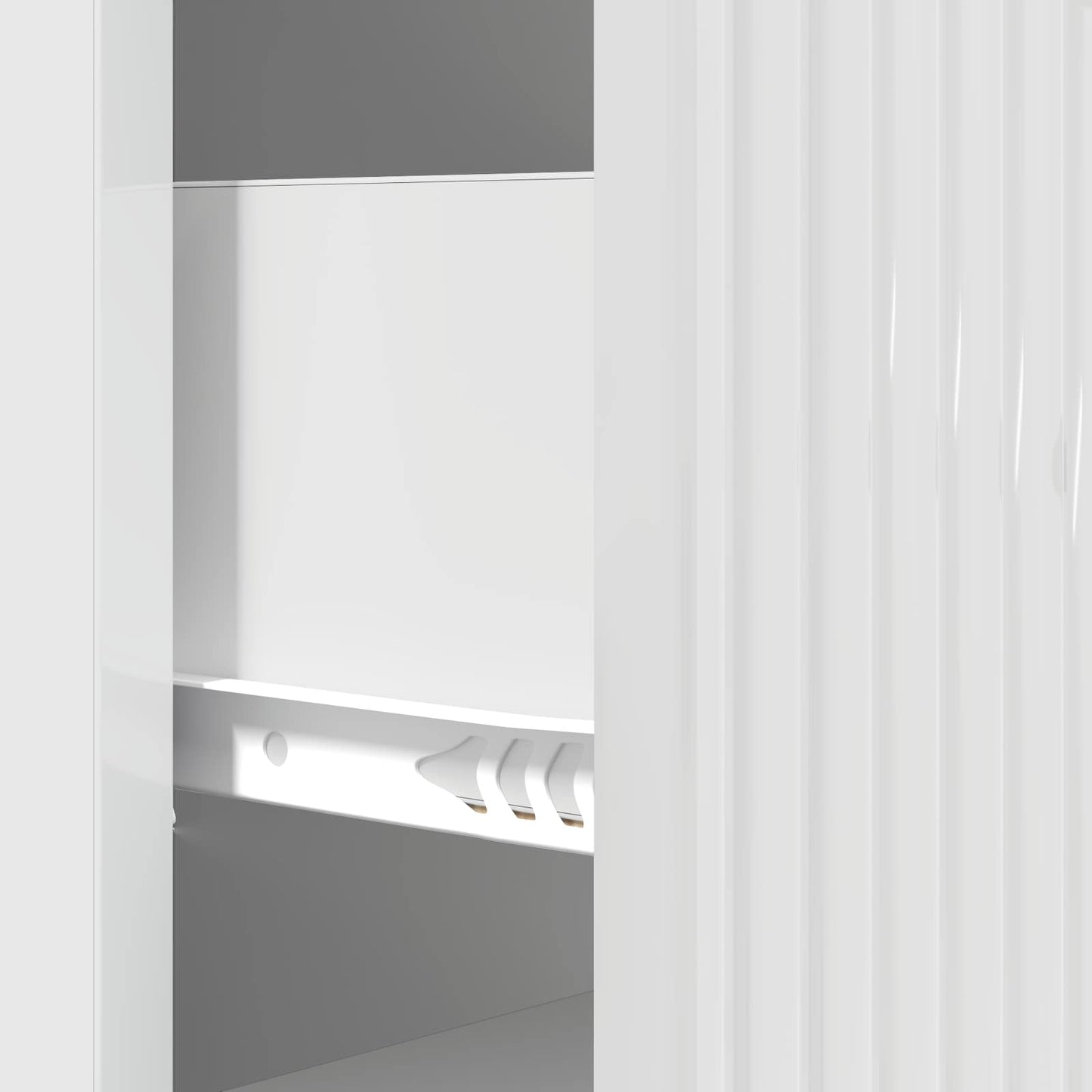 Drawer Cabinet High Gloss White 33 x 34.5 x 89.5 cm