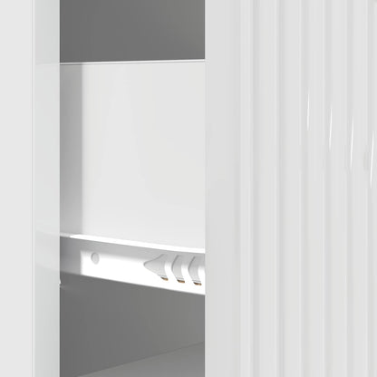 Drawer Cabinet High Gloss White 33 x 34.5 x 89.5 cm