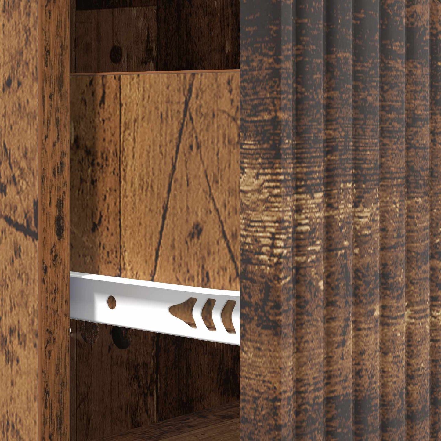 Drawer Cabinet Old Wood 33 x 34.5 x 89.5 cm Engineered Wood