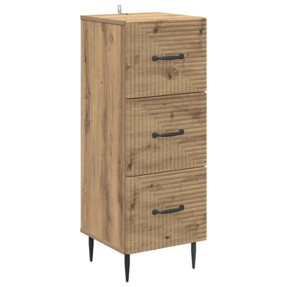 Drawer Cabinet Artisan Oak 33 x 34.5 x 89.5 cm Engineered Wood