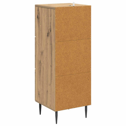 Drawer Cabinet Artisan Oak 33 x 34.5 x 89.5 cm Engineered Wood