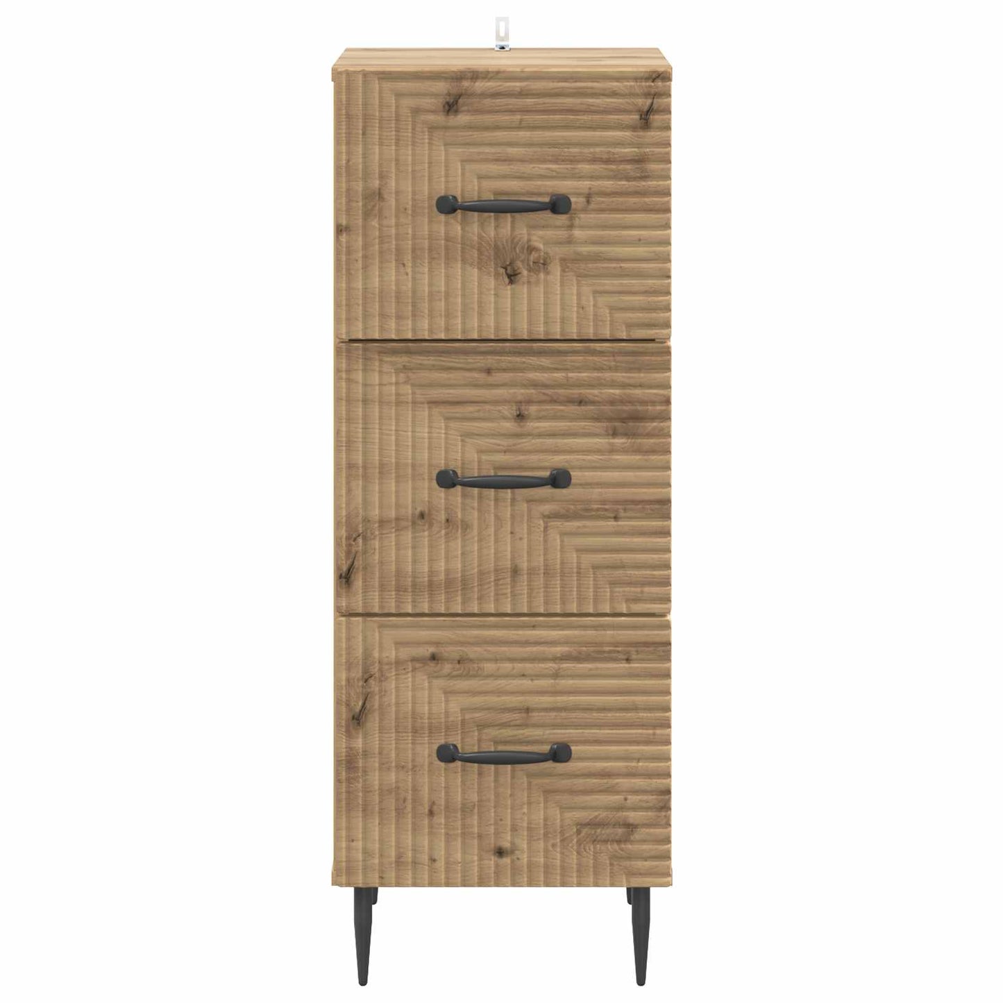Drawer Cabinet Artisan Oak 33 x 34.5 x 89.5 cm Engineered Wood