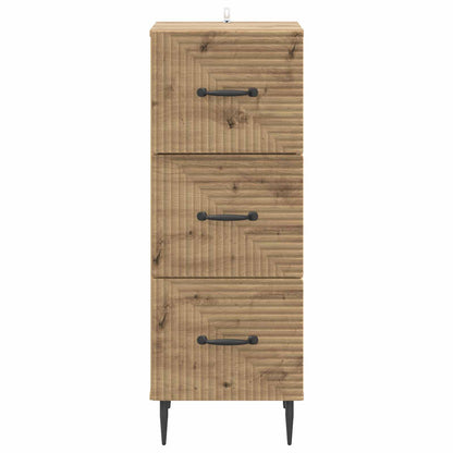 Drawer Cabinet Artisan Oak 33 x 34.5 x 89.5 cm Engineered Wood
