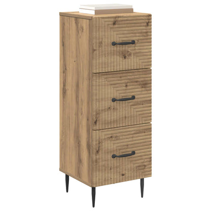 Drawer Cabinet Artisan Oak 33 x 34.5 x 89.5 cm Engineered Wood