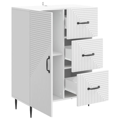 Sideboard White 66 x 34.5 x 89.5 cm Engineered Wood