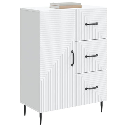 Sideboard White 66 x 34.5 x 89.5 cm Engineered Wood