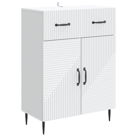 Sideboard White 66 x 34.5 x 89.5 cm Engineered Wood