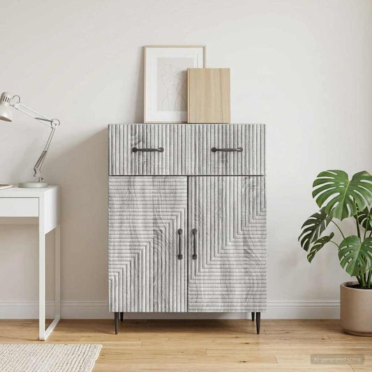Sideboard Grey Sonoma 66 x 34.5 x 89.5 cm Engineered Wood