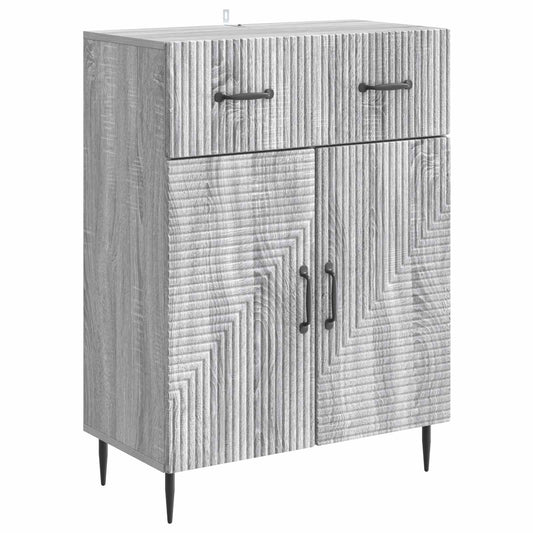 Sideboard Grey Sonoma 66 x 34.5 x 89.5 cm Engineered Wood