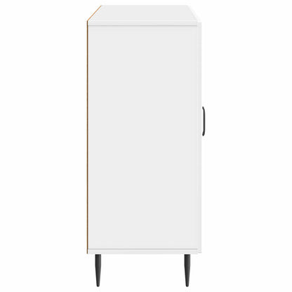 Sideboard High Gloss White 89 x 34.5 x 80 cm Engineered Wood