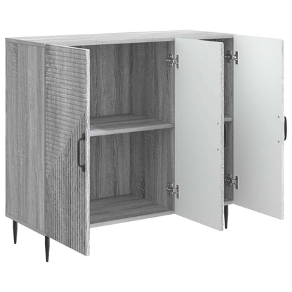 Sideboard Grey Sonoma 89 x 34.5 x 80 cm Engineered Wood