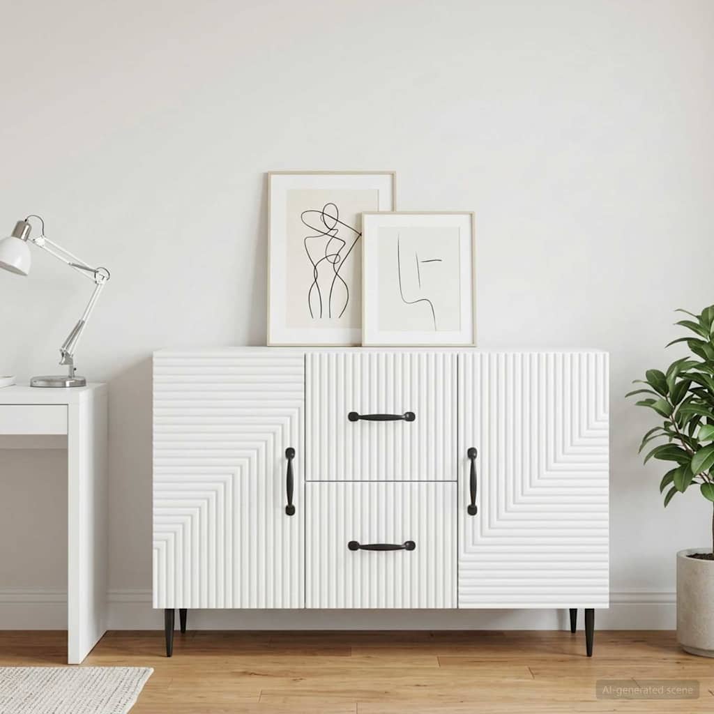 Sideboard White 89 x 34.5 x 60 cm Engineered Wood