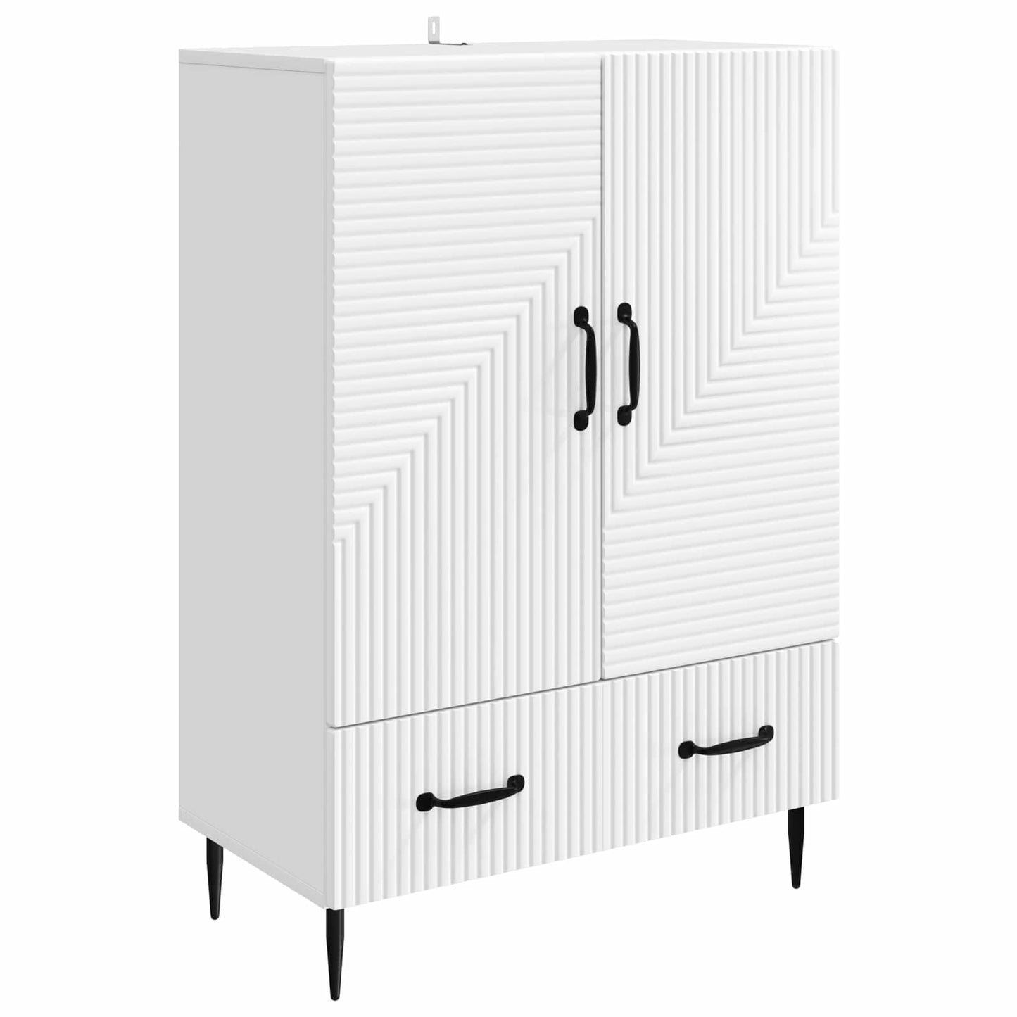 Sideboard White 66 x 34.5 x 95 cm Engineered Wood