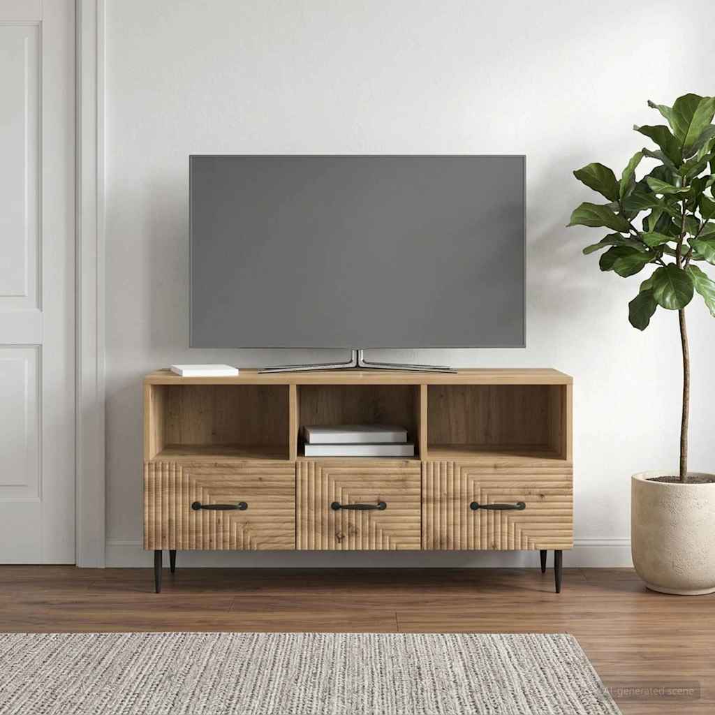 TV Cabinet 102 x 34.5 x 50 cm Artisan Oak Engineered Wood