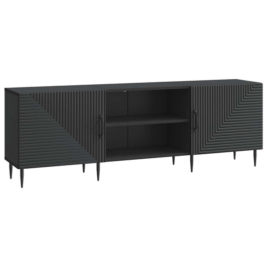 TV Cabinet 150 x 31 x 50 cm Black Engineered Wood