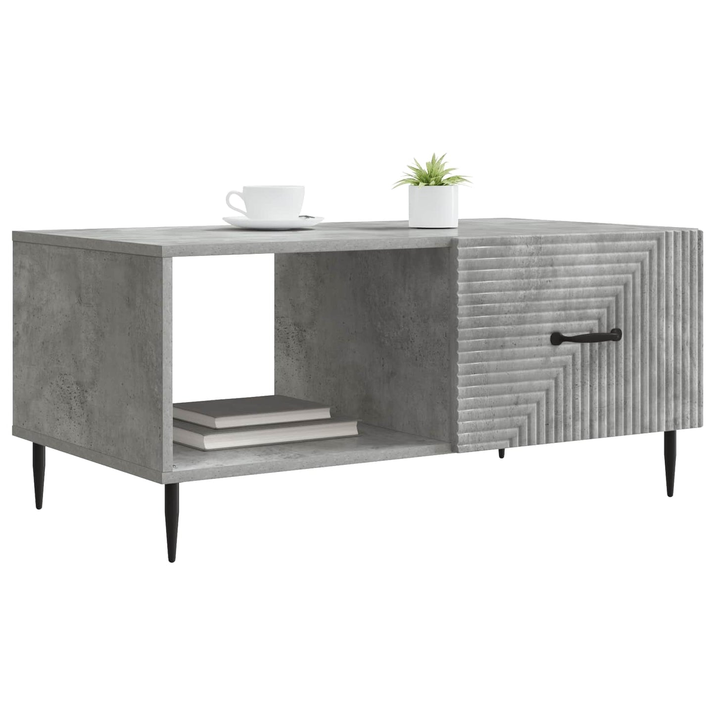 Coffee Table Concrete Grey 90 x 50 x 40 cm Engineered Wood