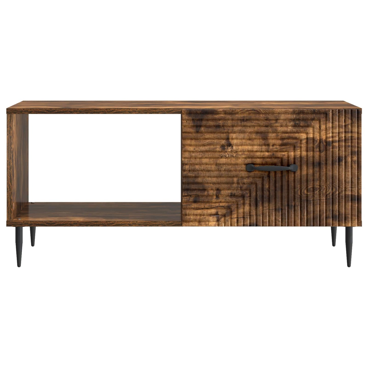 Coffee Table Smoked Oak 90 x 50 x 40 cm Engineered Wood