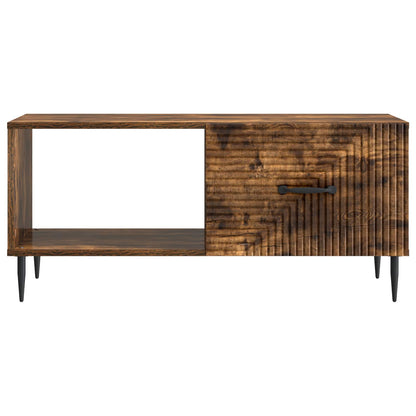 Coffee Table Smoked Oak 90 x 50 x 40 cm Engineered Wood