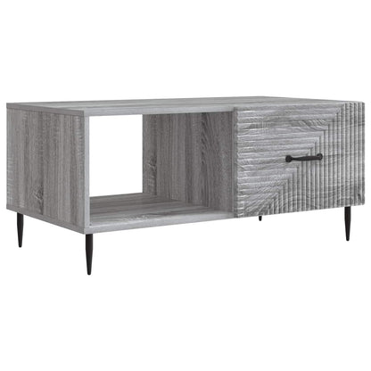 Coffee Table Grey Sonoma 90 x 50 x 40 cm Engineered Wood