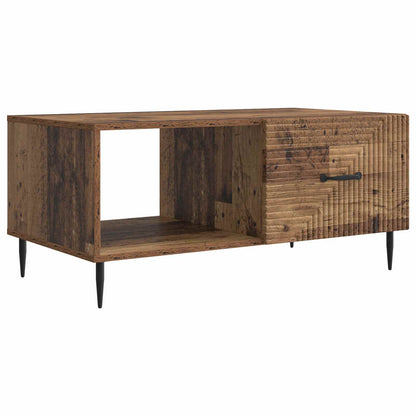 Coffee Table Old Wood 90 x 50 x 40 cm Engineered Wood