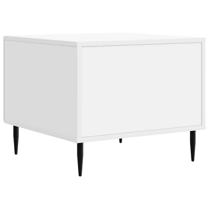 Coffee Table with Drawer White 49 x 50 x 40 cm Engineered Wood