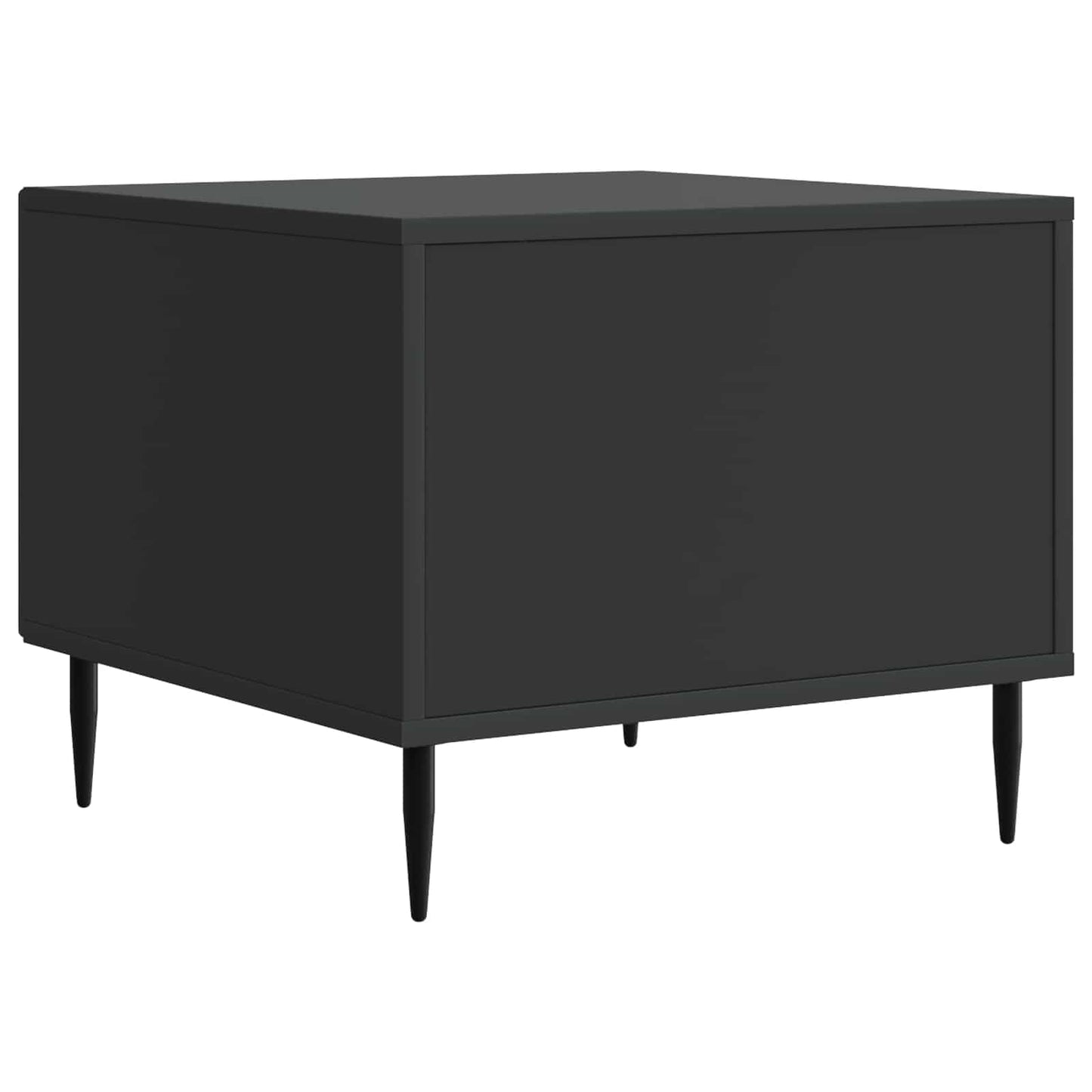 Coffee Table with Drawer Black 49 x 50 x 40 cm Engineered Wood
