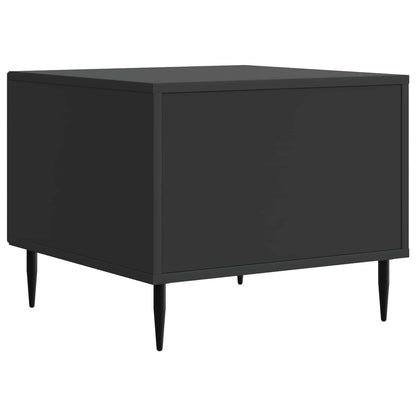 Coffee Table with Drawer Black 49 x 50 x 40 cm Engineered Wood