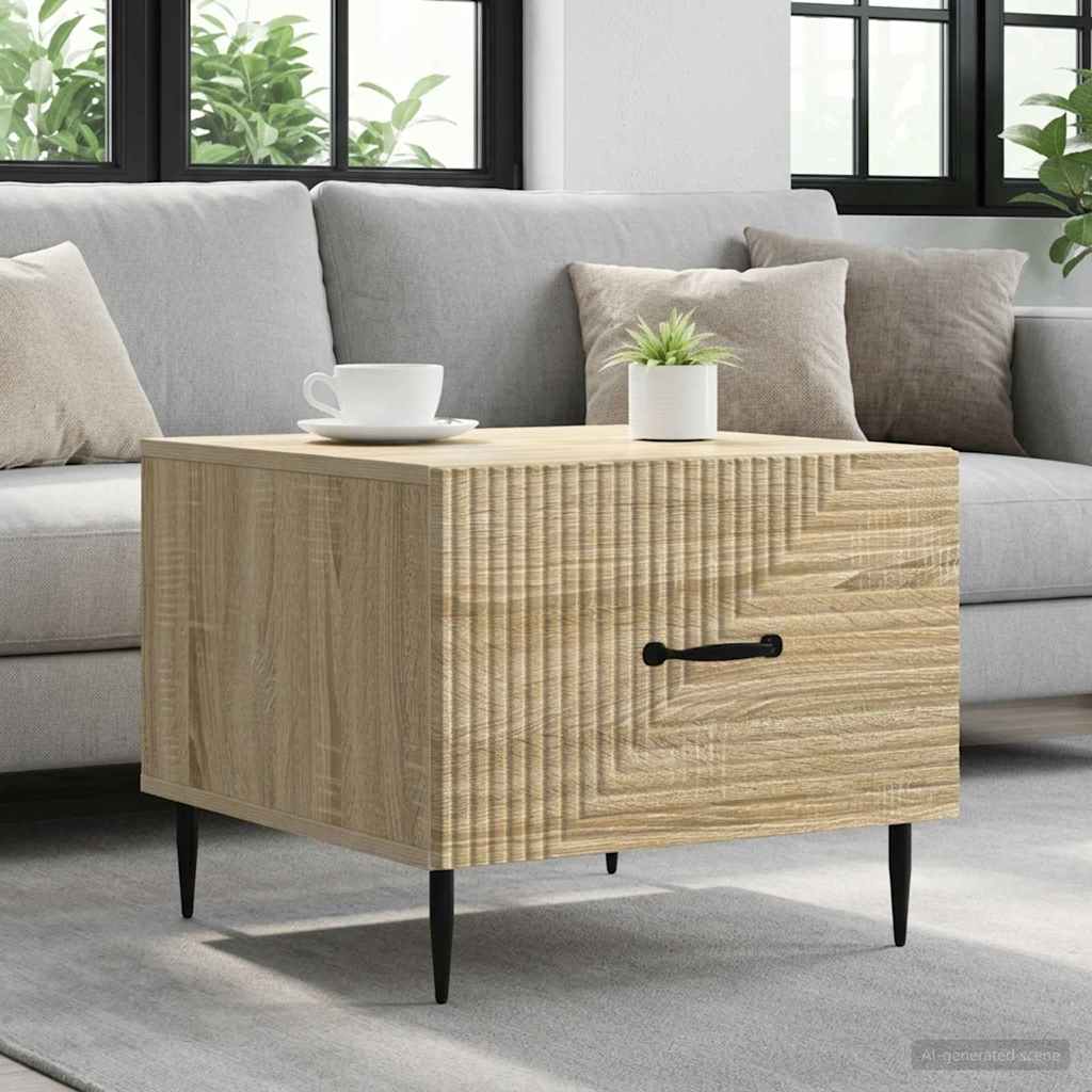 Coffee Table Sonoma Oak 49 x 50 x 40 cm Engineered Wood