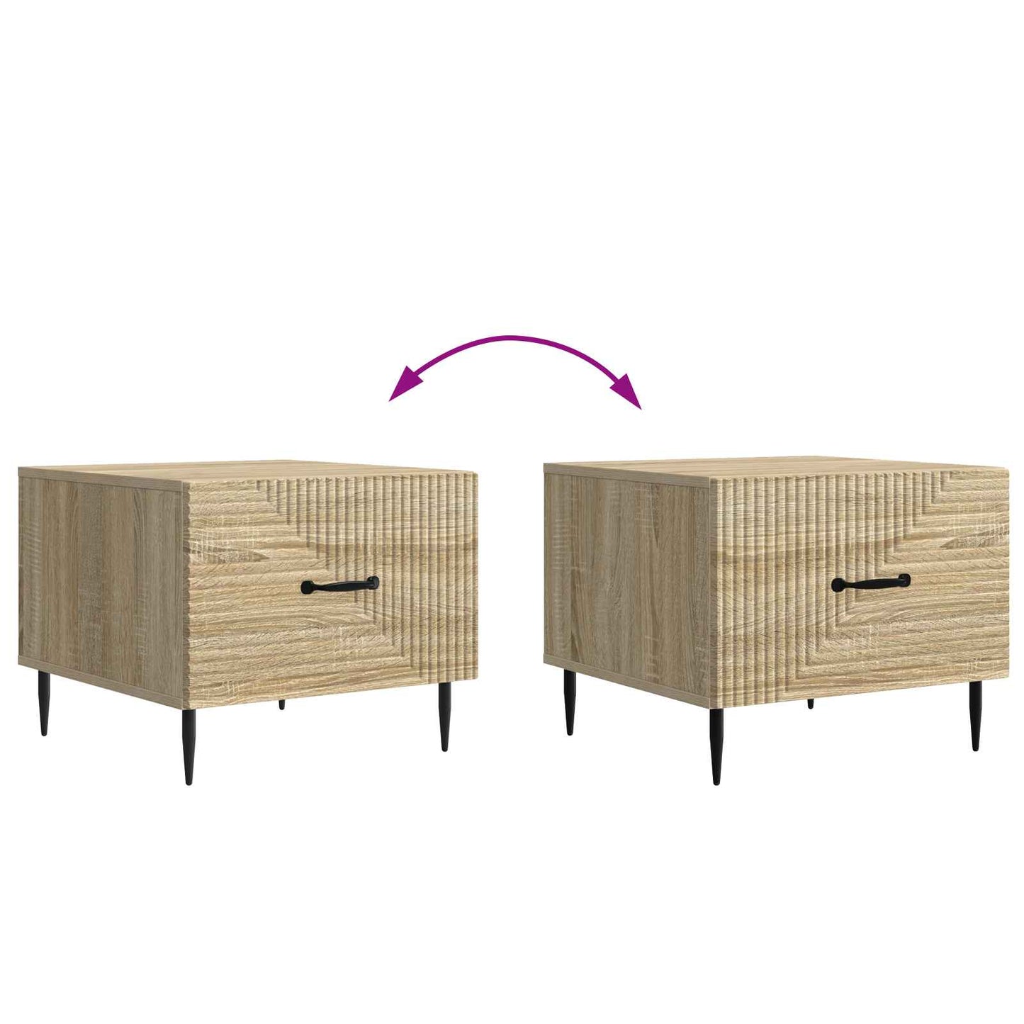 Coffee Table Sonoma Oak 49 x 50 x 40 cm Engineered Wood
