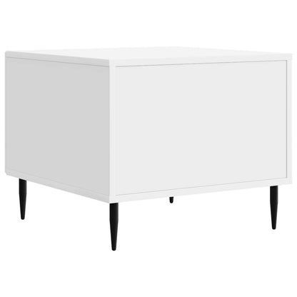 Coffee Table High Gloss White 49 x 50 x 40 cm Engineered Wood