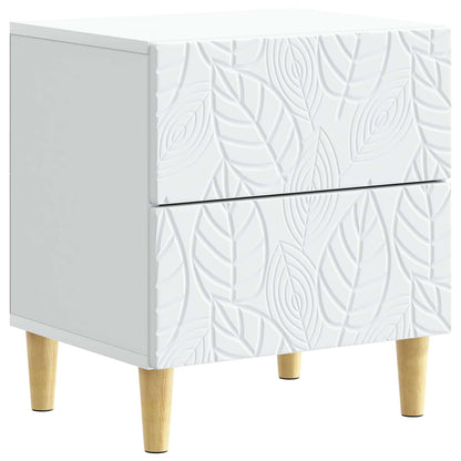 Bedside Table White 43 x 34.5 x 48 cm Engineered Wood