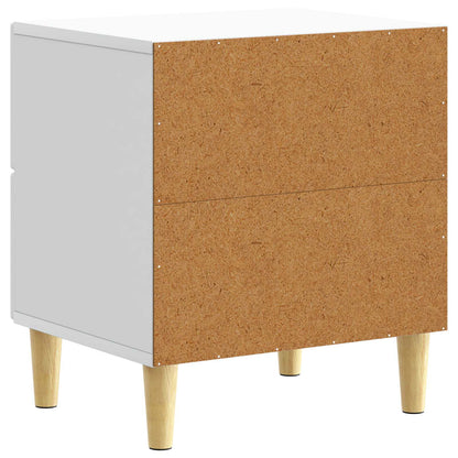 Bedside Table White 43 x 34.5 x 48 cm Engineered Wood