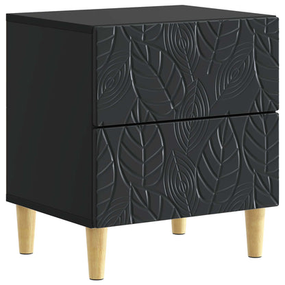 Bedside Table 2 pcs Black 43 x 34.5 x 48 cm Engineered Wood