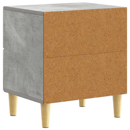Bedside Table Concrete Grey 43 x 34.5 x 48 cm Engineered Wood