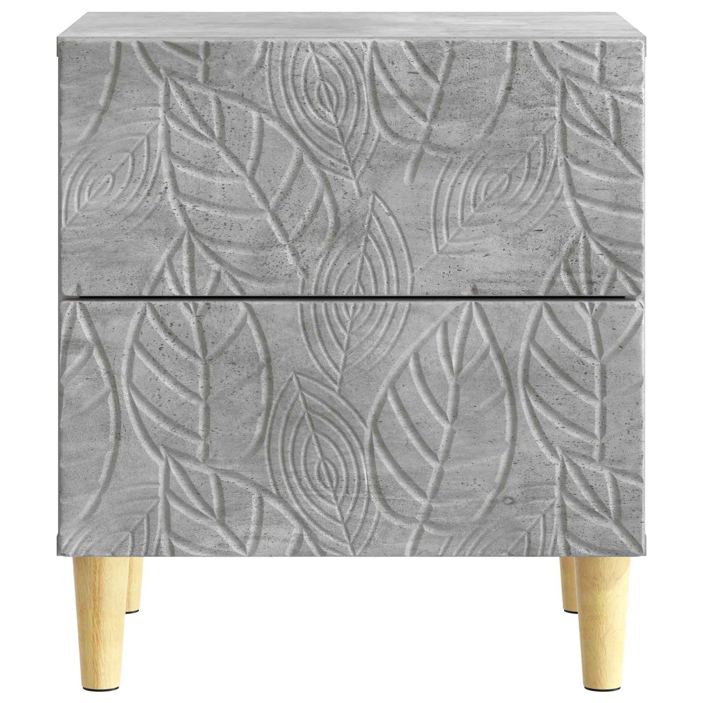 Bedside Table Concrete Grey 43 x 34.5 x 48 cm Engineered Wood
